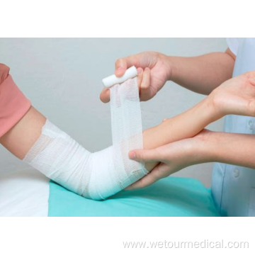 Medical White Plain Weave Elastic Cotton Bandage